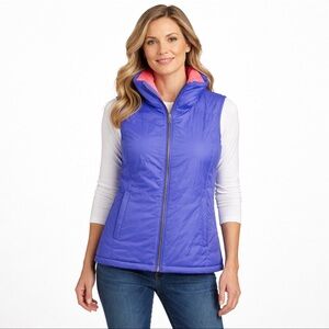 Columbia Lightweight Quilted Vest – Women’s Large | Outdoor Core | Color‑Pop